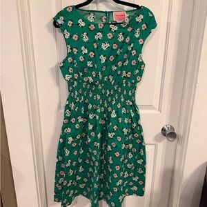 Kate Spade Green and Pink Floral Kids Dress